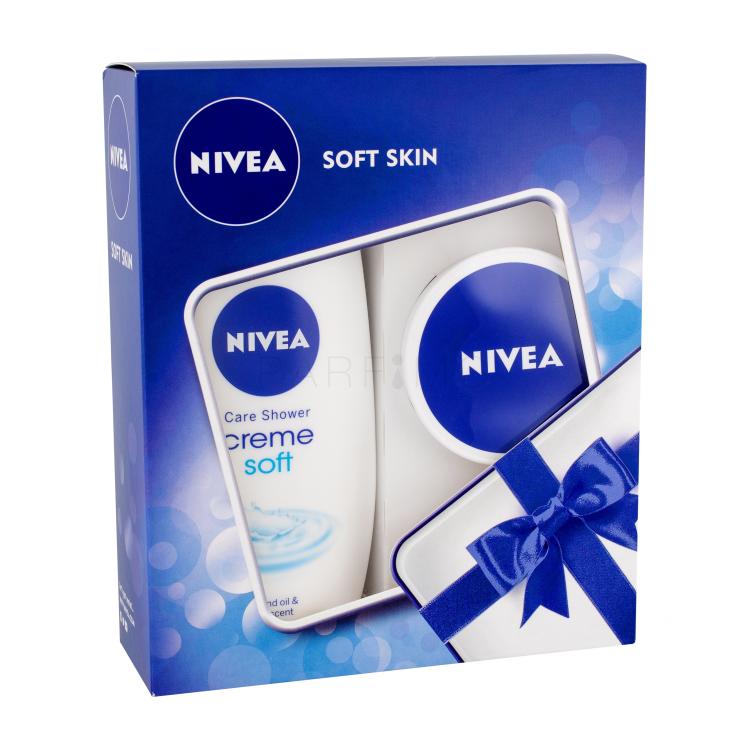 Nivea Creme Soft Pacco regalo doccia gel 250 ml + crema Care 100 ml