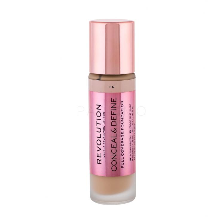 Makeup Revolution London Conceal &amp; Define Fondotinta donna 23 ml Tonalità F6