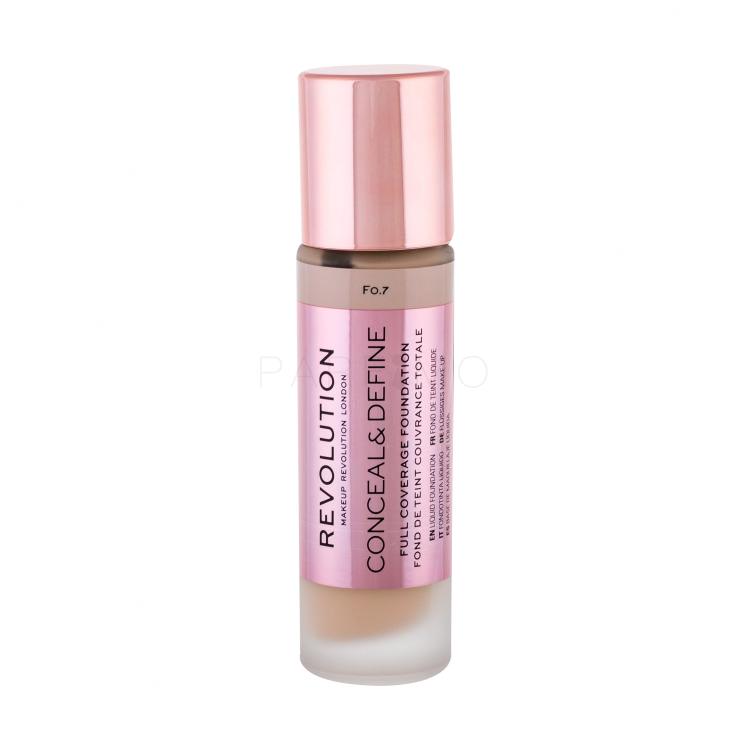 Makeup Revolution London Conceal &amp; Define Fondotinta donna 23 ml Tonalità F0,7