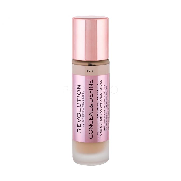 Makeup Revolution London Conceal &amp; Define Fondotinta donna 23 ml Tonalità F2,5