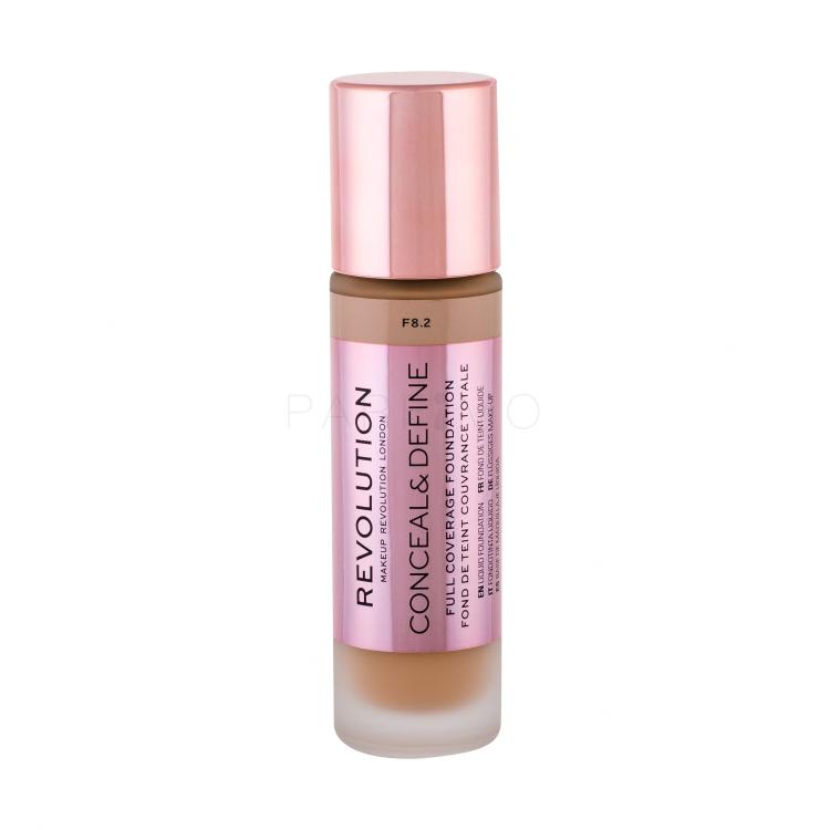 Makeup Revolution London Conceal &amp; Define Fondotinta donna 23 ml Tonalità F8,2