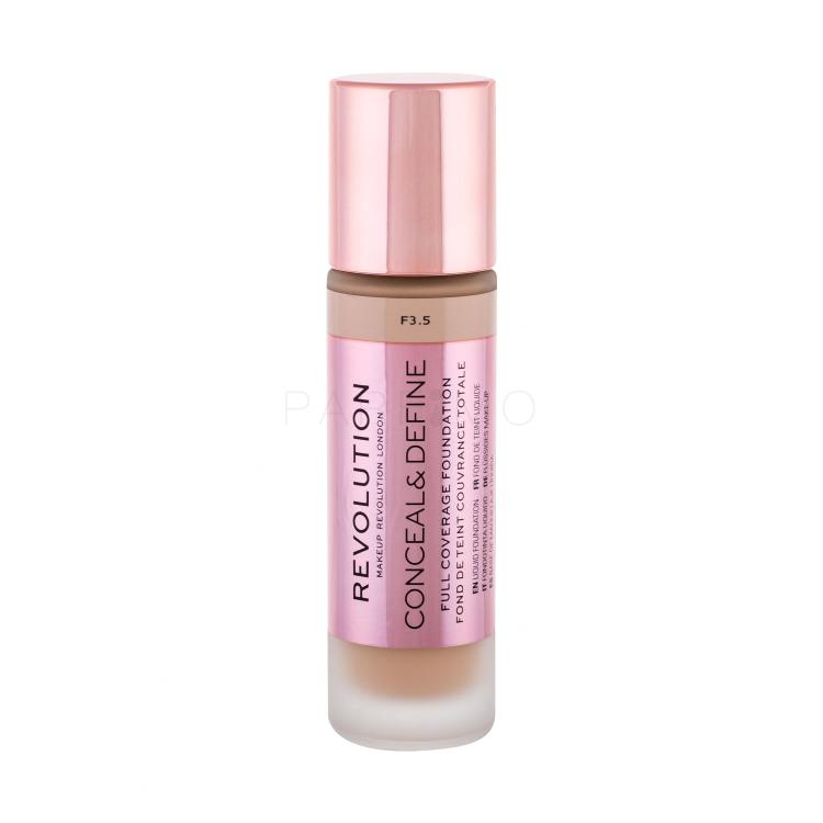 Makeup Revolution London Conceal &amp; Define Fondotinta donna 23 ml Tonalità F3,5