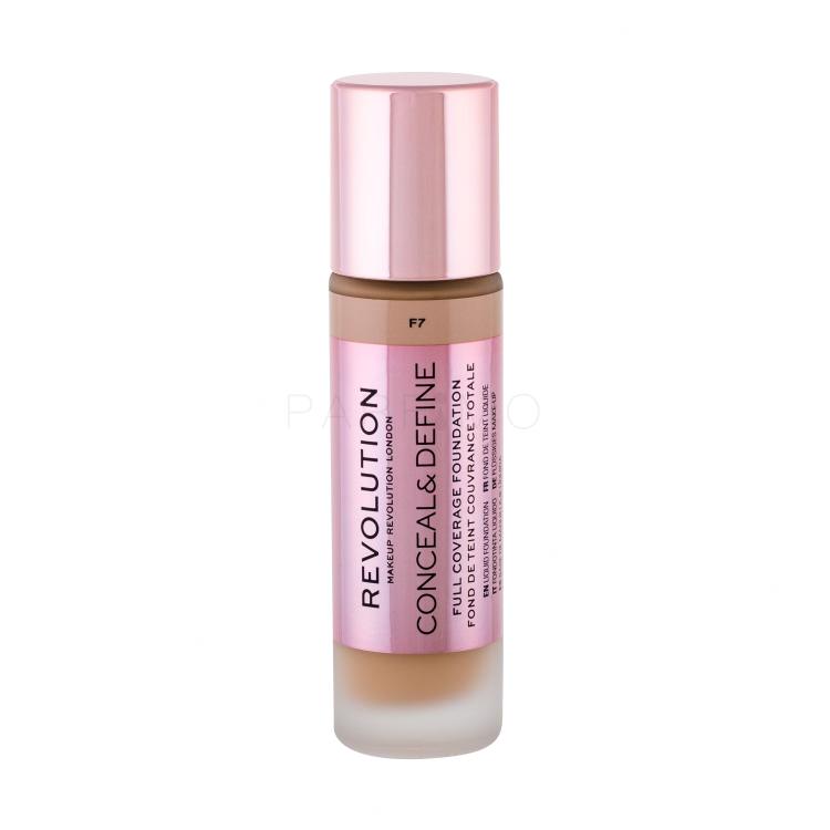 Makeup Revolution London Conceal &amp; Define Fondotinta donna 23 ml Tonalità F7