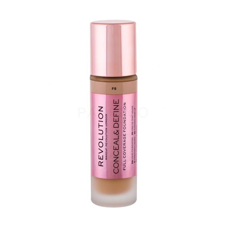 Makeup Revolution London Conceal &amp; Define Fondotinta donna 23 ml Tonalità F8