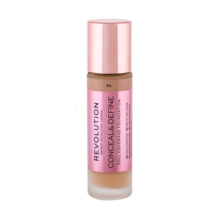 Makeup Revolution London Conceal &amp; Define Fondotinta donna 23 ml Tonalità F5