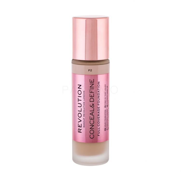 Makeup Revolution London Conceal &amp; Define Fondotinta donna 23 ml Tonalità F2