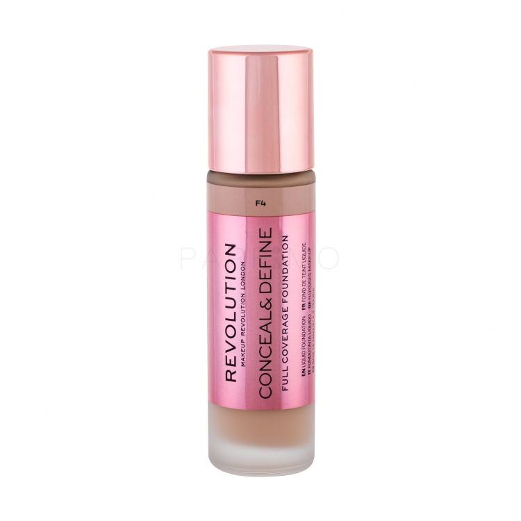 Makeup Revolution London Conceal &amp; Define Fondotinta donna 23 ml Tonalità F4