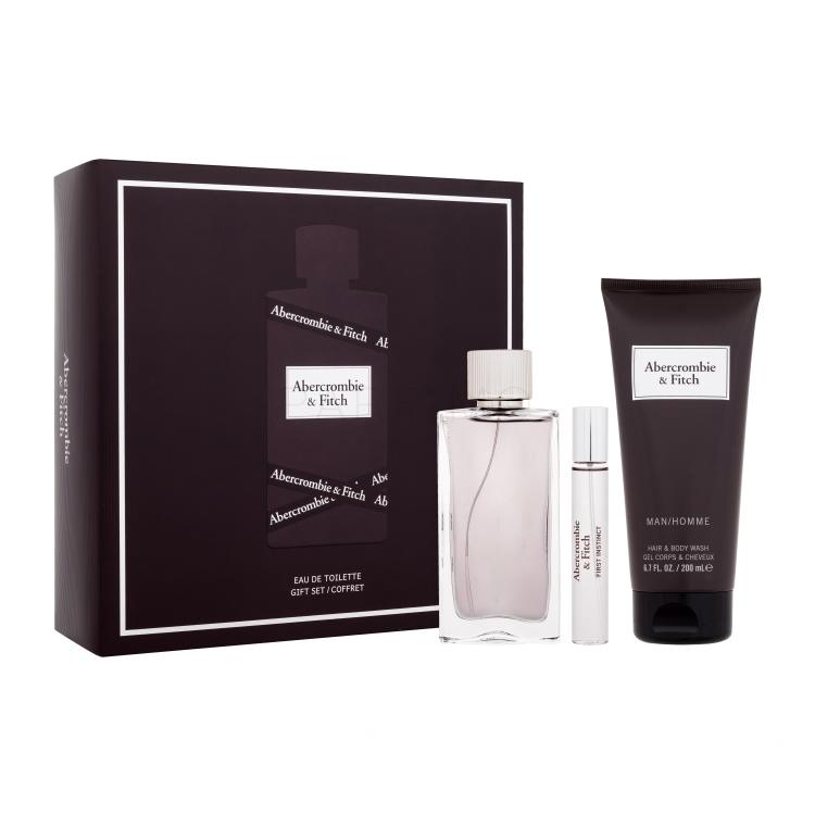 Abercrombie &amp; Fitch First Instinct Pacco regalo eau de toilette 100 ml + eau de toilette 15 ml + doccia gel 200 ml