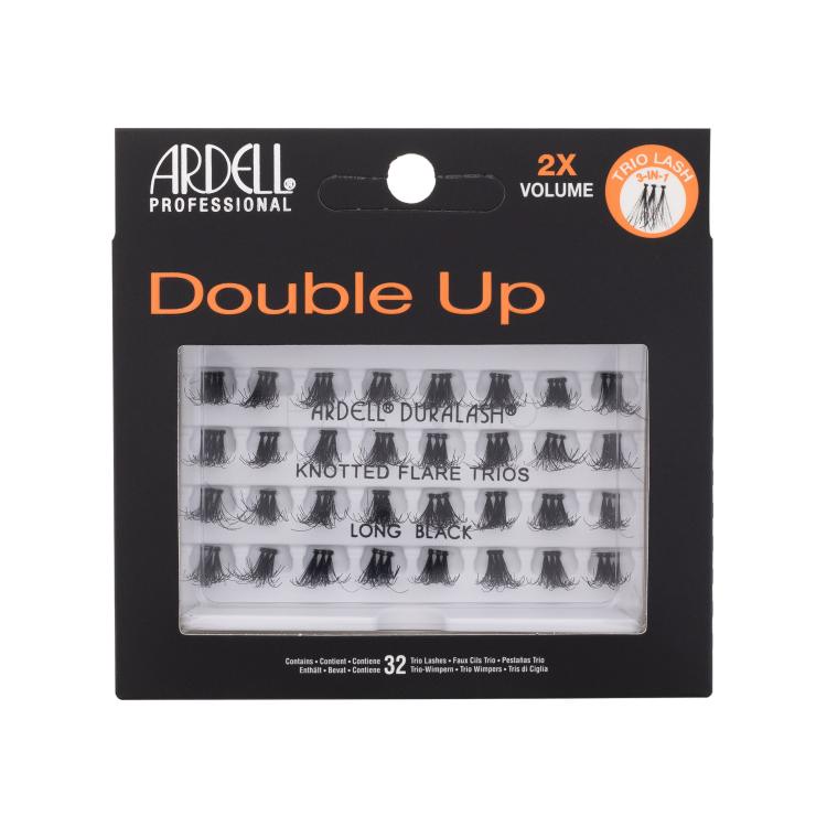 Ardell Double Up Knotted Trio Lash Ciglia finte donna 32 pz Tonalità Long Black