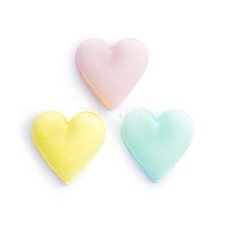 I Heart Revolution Heart Pastel Bath Fizzer Kit Pacco regalo bomba da bagno 40 g + bomba da bagno 40 g Passion Fruit + bomba da bagno 40 g Lemon