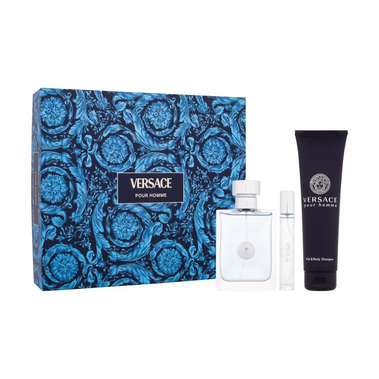 Versace Pour Homme Pacco regalo eau de toilette 100 ml + eau de toilette 10 ml + doccia gel 150 ml