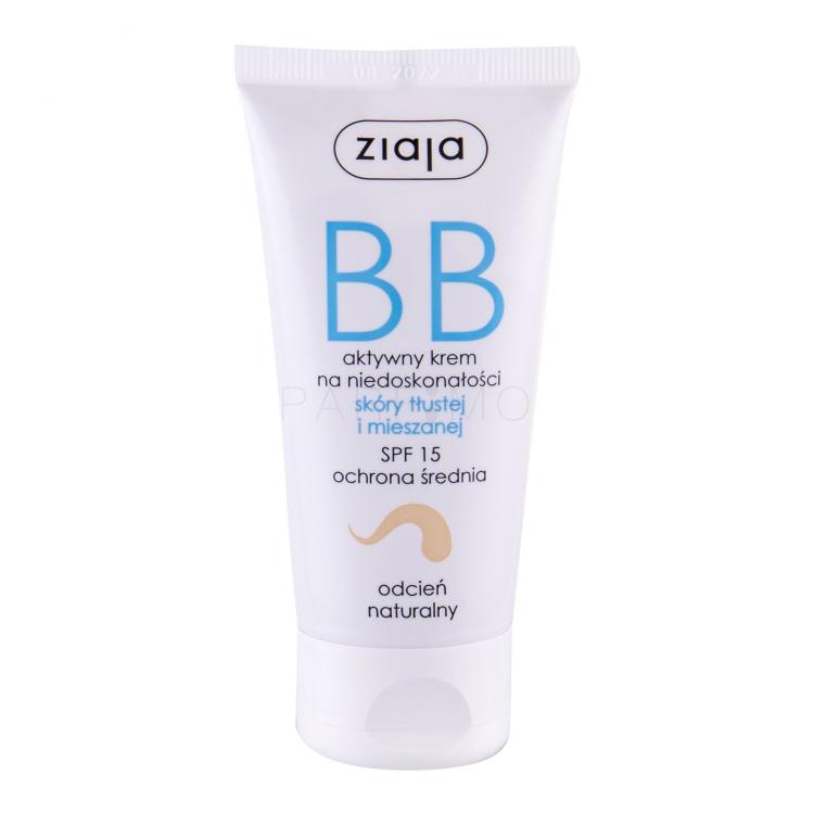 Ziaja BB Cream Oily and Mixed Skin SPF15 BB cream donna 50 ml Tonalità Natural