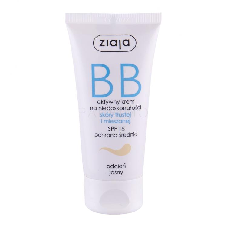 Ziaja BB Cream Oily and Mixed Skin SPF15 BB cream donna 50 ml Tonalità Light