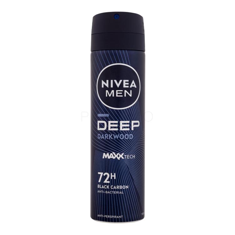 Nivea Men Deep Black Carbon 72H Antitraspirante uomo 150 ml