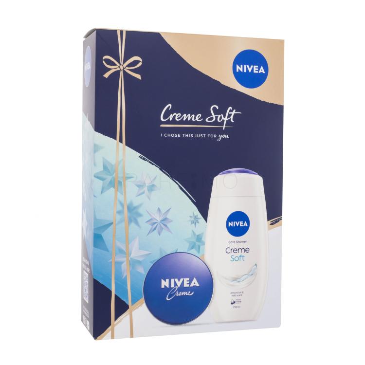 Nivea Creme Soft Pacco regalo doccia gel Creme Soft 250 ml + crema universale Creme 75 ml