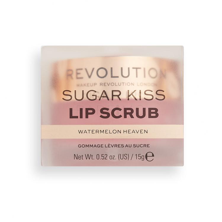 Makeup Revolution London Sugar Kiss Lip Scrub Watermelon Heaven Balsamo per le labbra donna 15 g