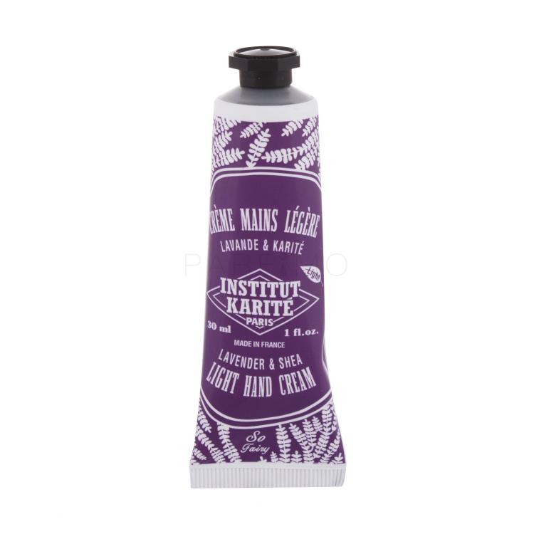 Institut Karité Light Hand Cream Lavender &amp; Shea Crema per le mani donna 30 ml