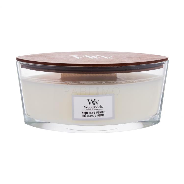 WoodWick White Tea &amp; Jasmine Candela profumata 453,6 g