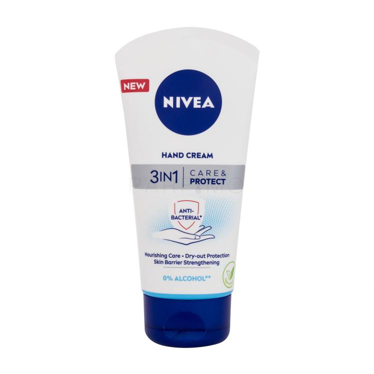 Nivea Care &amp; Protect 3in1 Crema per le mani donna 75 ml