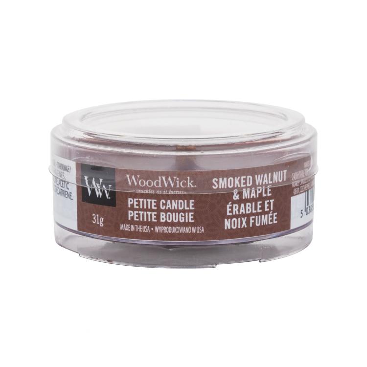 WoodWick Smoked Walnut &amp; Maple Candela profumata 31 g