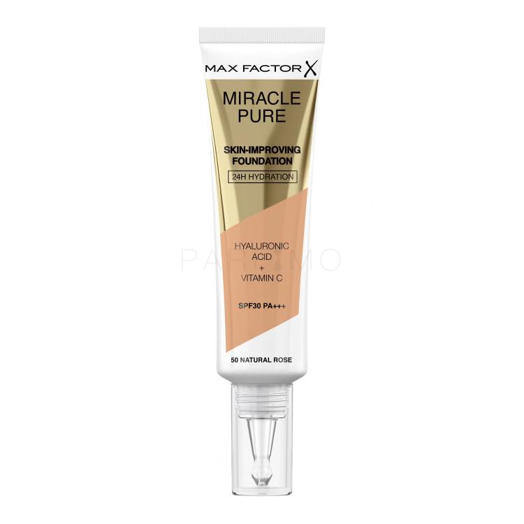 Max Factor Miracle Pure Skin-Improving Foundation SPF30 Fondotinta donna 30 ml Tonalità 50 Natural Rose