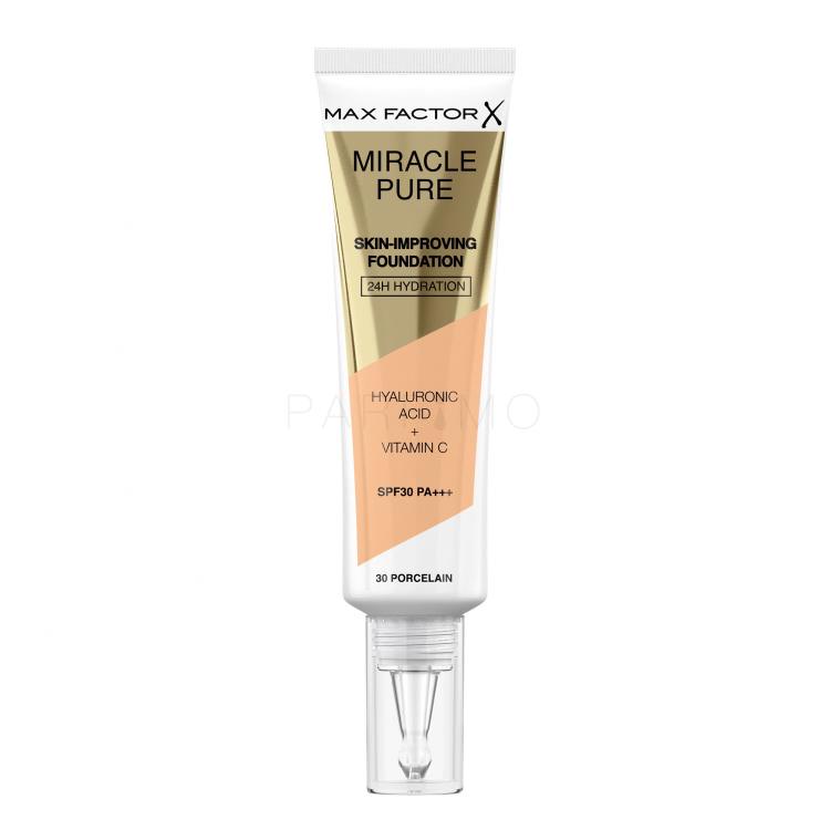 Max Factor Miracle Pure Skin-Improving Foundation SPF30 Fondotinta donna 30 ml Tonalità 30 Porcelain