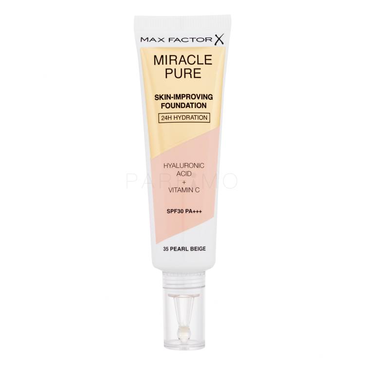 Max Factor Miracle Pure Skin-Improving Foundation SPF30 Fondotinta donna 30 ml Tonalità 35 Pearl Beige