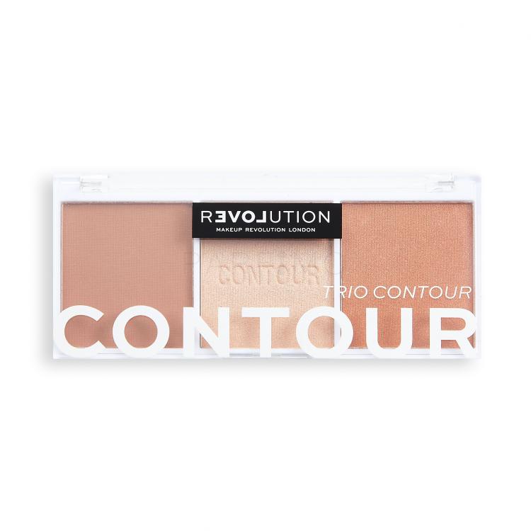 Revolution Relove Colour Play Contour Trio Contouring palette donna 6 g Tonalità Baked Sugar