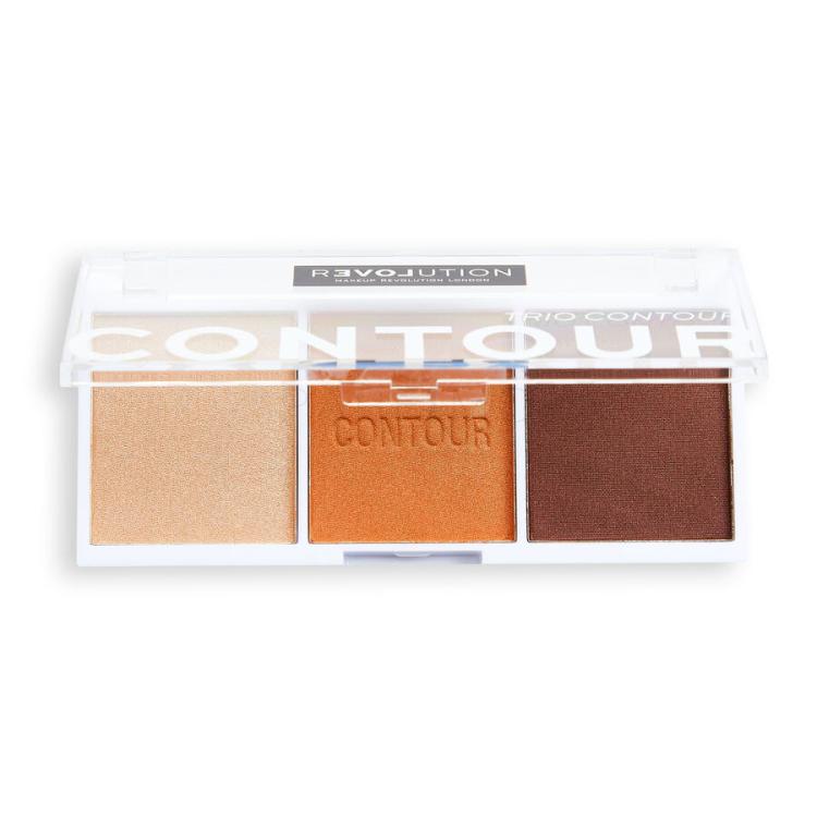 Revolution Relove Colour Play Contour Trio Contouring palette donna 6 g Tonalità Bronze Sugar