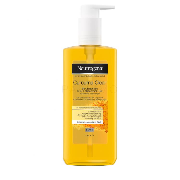 Neutrogena Curcuma Clear Micellar Gel 3-in-1 Gel detergente 200 ml