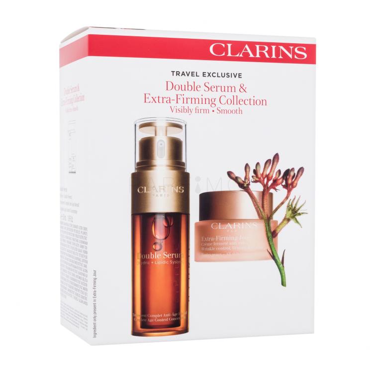 Clarins Double Serum &amp; Extra-Firming Collection Pacco regalo pleťové sérum Double Serum 50 ml + denní pleťový krém Extra-Firming Jour 50 ml