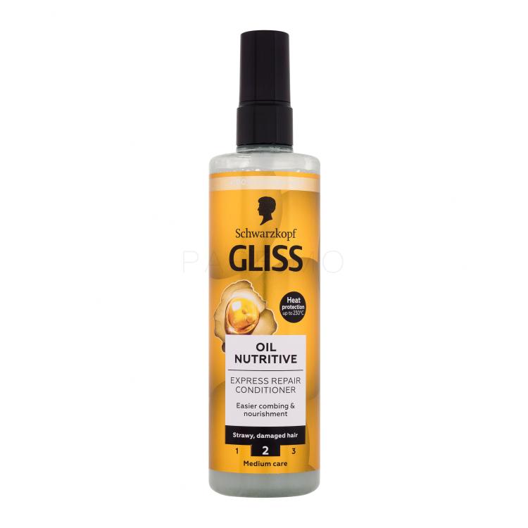 Schwarzkopf Gliss Oil Nutritive Express-Repair-Conditioner Balsamo per capelli donna 200 ml