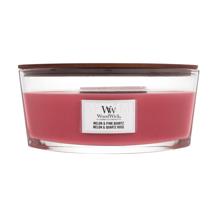 WoodWick Melon &amp; Pink Quartz Candela profumata 453,6 g