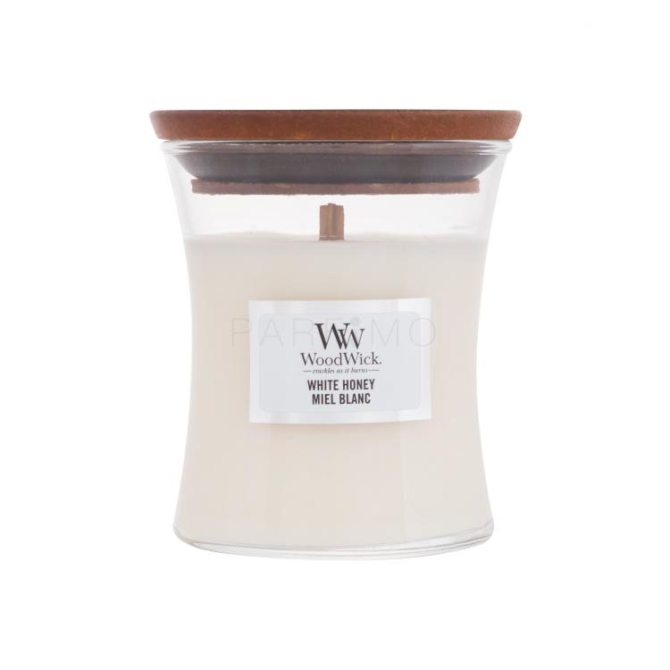 WoodWick White Honey Candela profumata 85 g