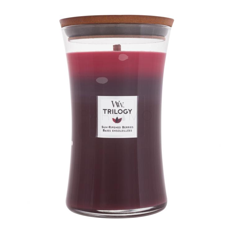 WoodWick Trilogy Sun Ripened Berries Candela profumata 610 g