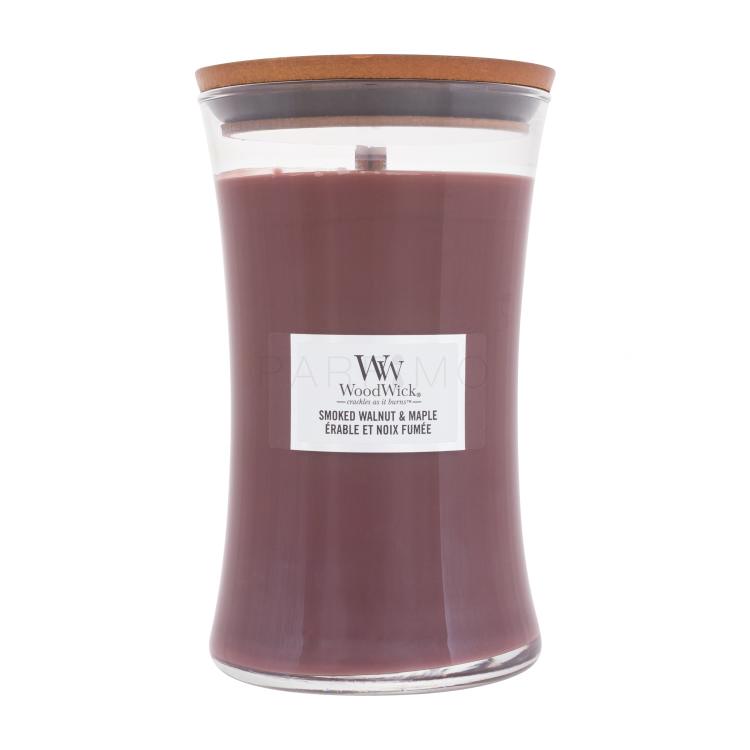 WoodWick Smoked Walnut &amp; Maple Candela profumata 610 g