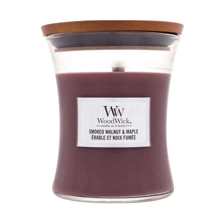 WoodWick Smoked Walnut &amp; Maple Candela profumata 275 g