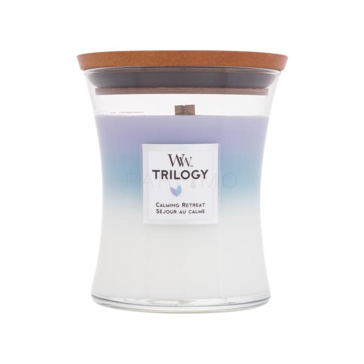 WoodWick Trilogy Calming Retreat Candela profumata 275 g