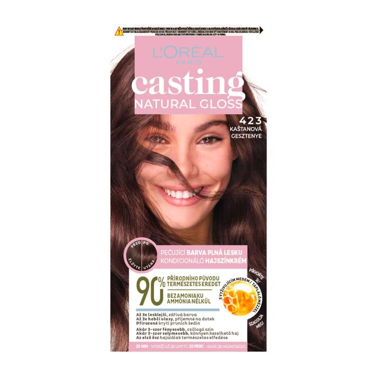 L&#039;Oréal Paris Casting Natural Gloss Tinta capelli donna 48 ml Tonalità 423