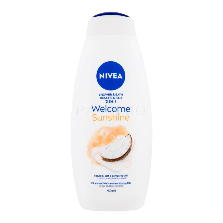 Nivea Welcome Sunshine Shower &amp; Bath 2 IN 1 Doccia gel donna 750 ml