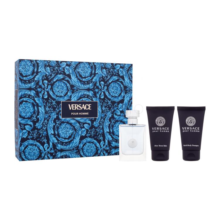 Versace Pour Homme Pacco regalo eau de toilette 50 ml + gel doccia 50 ml + balsamo dopobarba 50 ml