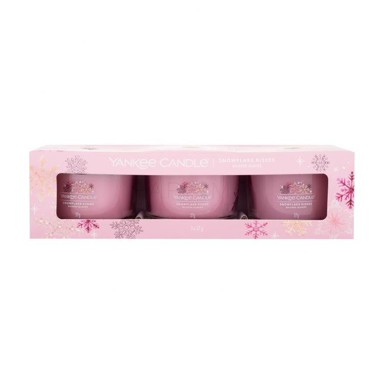 Yankee Candle Snowflake Kisses Pacco regalo candela profumata 3 x 37 g