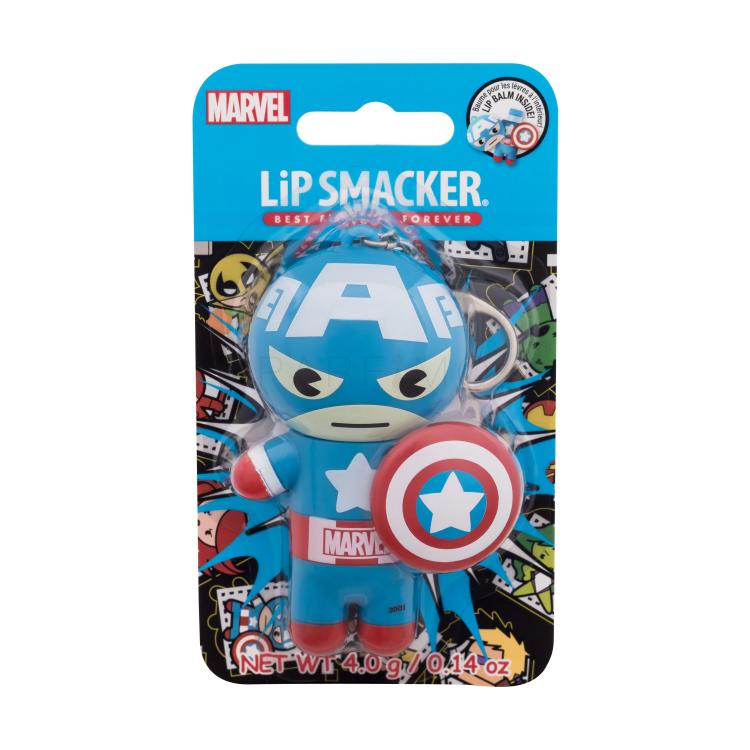 Lip Smacker Marvel Captain America Red, White &amp; Blue-Berry Balsamo per le labbra bambino 4 g