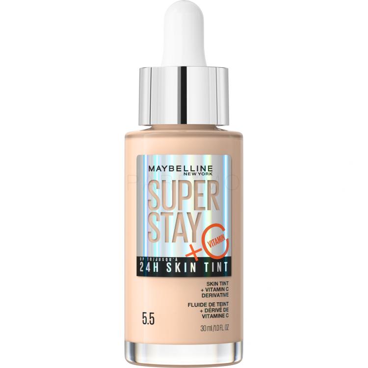 Maybelline Superstay 24H Skin Tint + Vitamin C Fondotinta donna 30 ml Tonalità 5.5