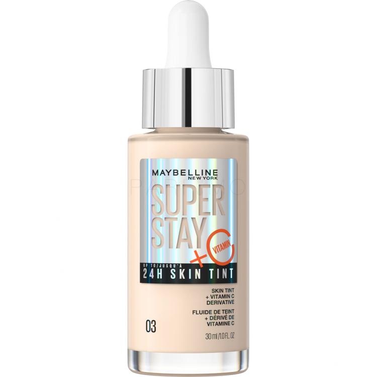 Maybelline Superstay 24H Skin Tint + Vitamin C Fondotinta donna 30 ml Tonalità 03