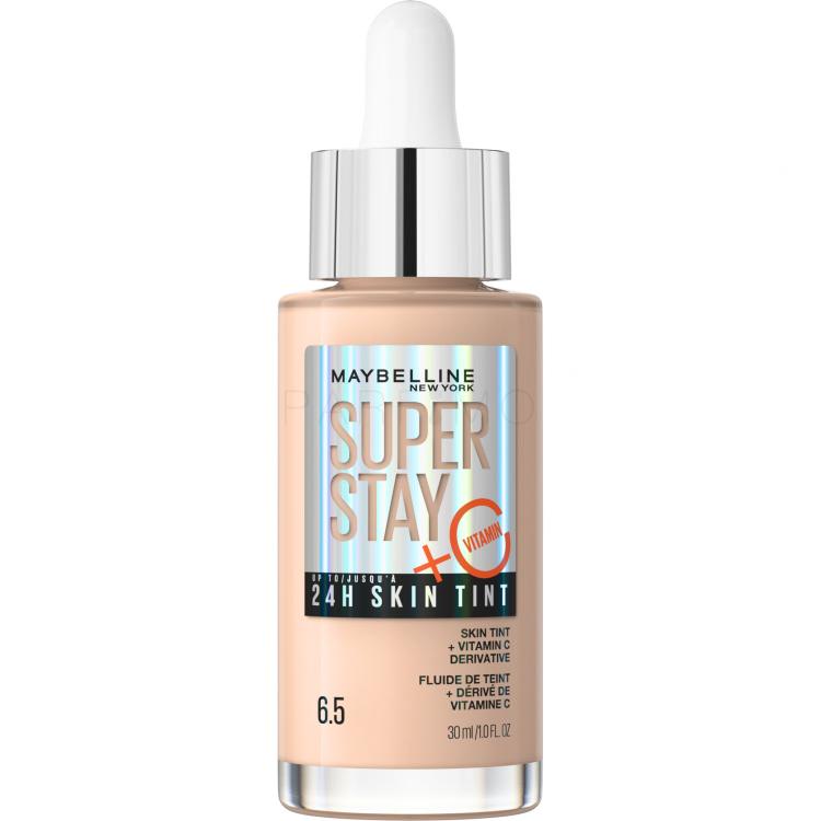 Maybelline Superstay 24H Skin Tint + Vitamin C Fondotinta donna 30 ml Tonalità 6.5