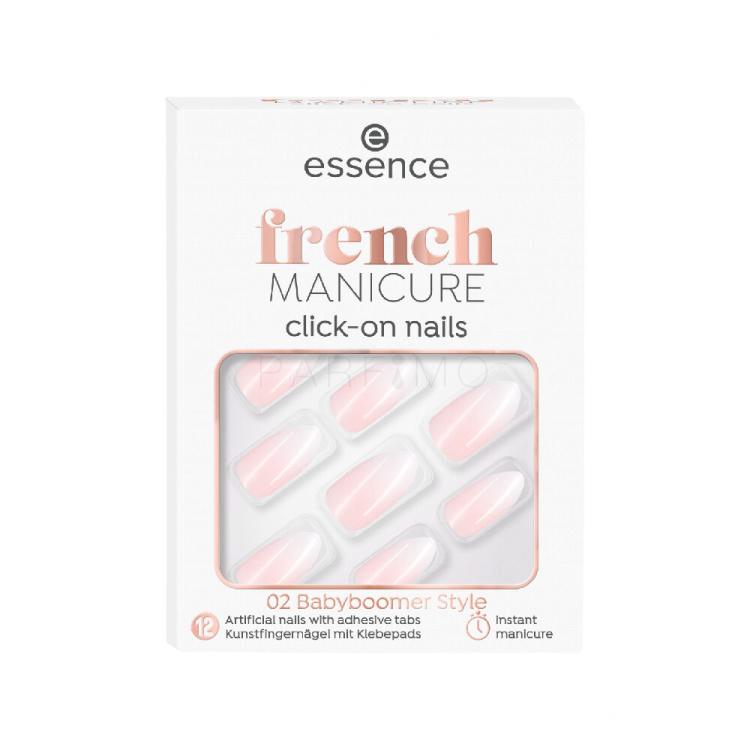 Essence French Manicure Click &amp; Go Nails Unghie finte donna Tonalità 02 Babyboomer Set