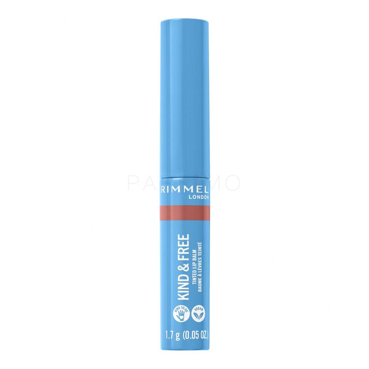 Rimmel London Kind &amp; Free Tinted Lip Balm Balsamo per le labbra donna 4 g Tonalità 002 Natural Apricot