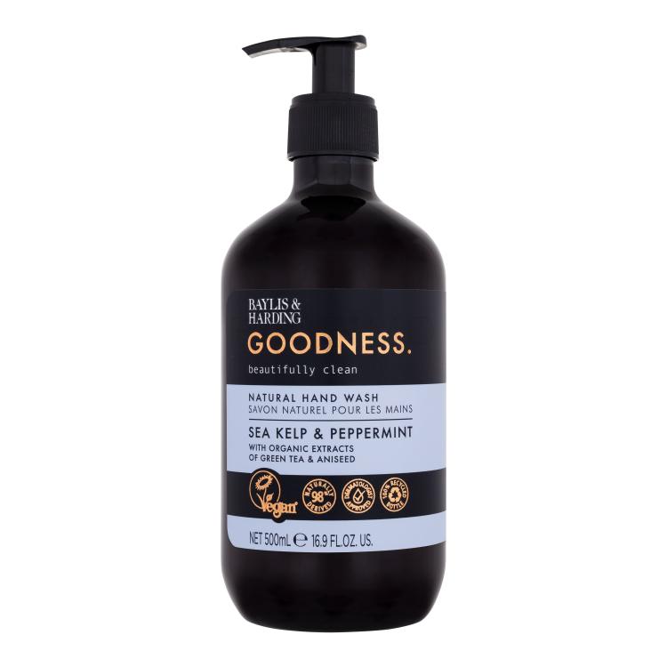 Baylis &amp; Harding Goodness Sea Kelp &amp; Peppermint Natural Hand Wash Sapone liquido donna 500 ml