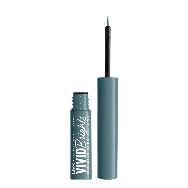 NYX Professional Makeup Vivid Brights Eyeliner donna 2 ml Tonalità 01 Cyan Simp